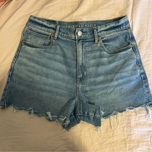 American Eagle Highest Rise 90s Boyfriend Light Blye Denim Short STRETCH